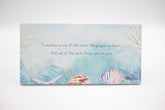 Turtle Cover Friendship Sentiment Plaque